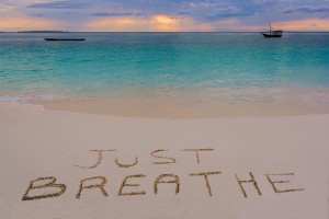 Just Breathe Sign