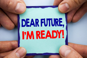 Handwriting Announcement Text Showing Dear Future, I Am Ready. B